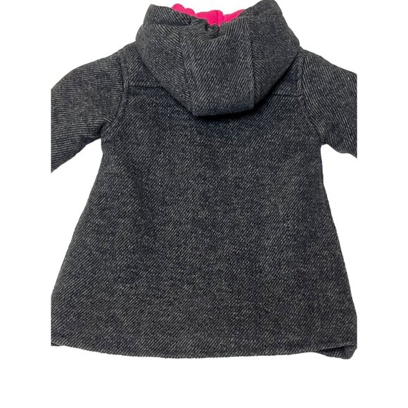Madden Girl Toddler Girls Gray Toggle Snap Zip Coat Hood 2T Wool Blend - Picture 7 of 16